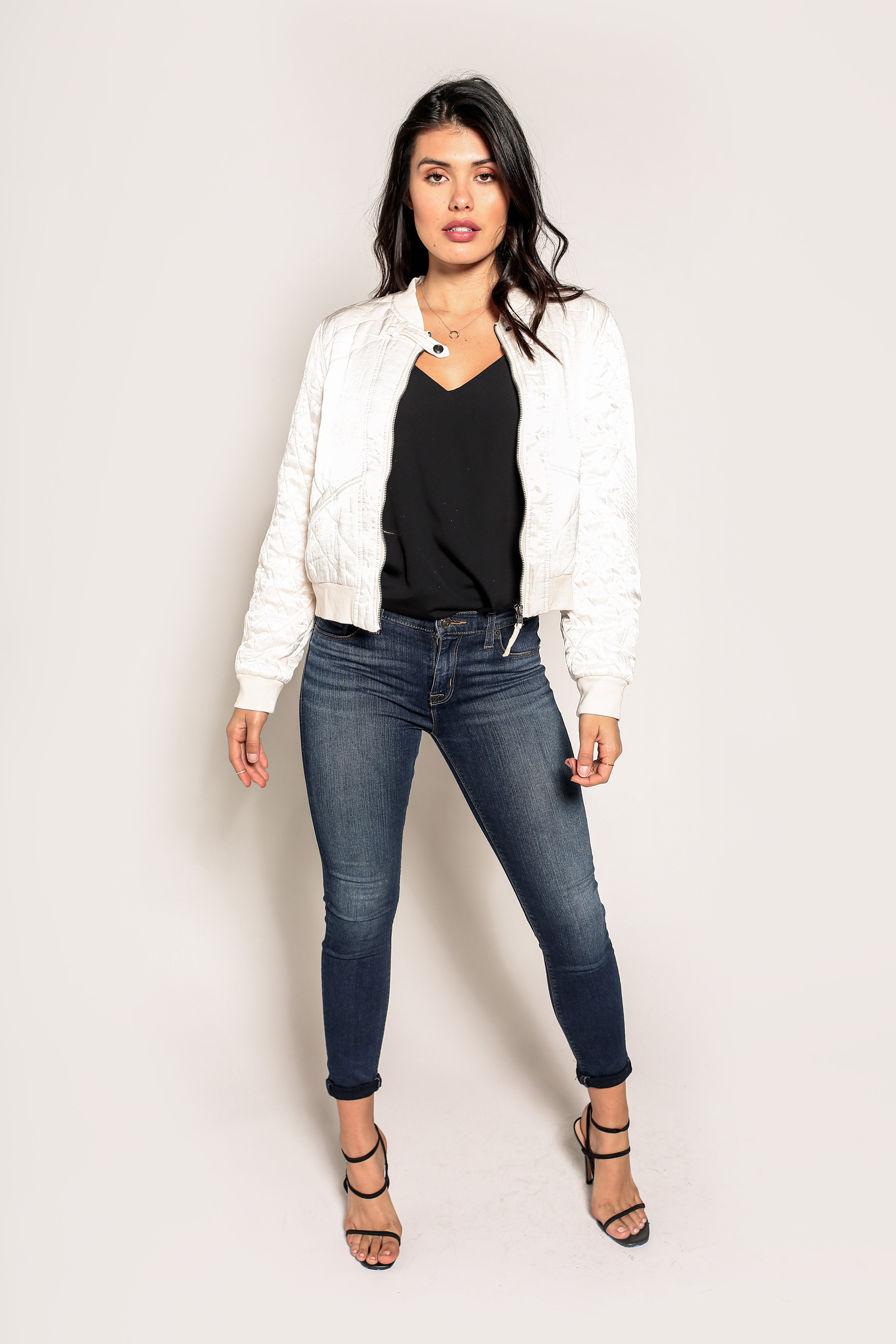 Maiya Quilted Sateen Jacket