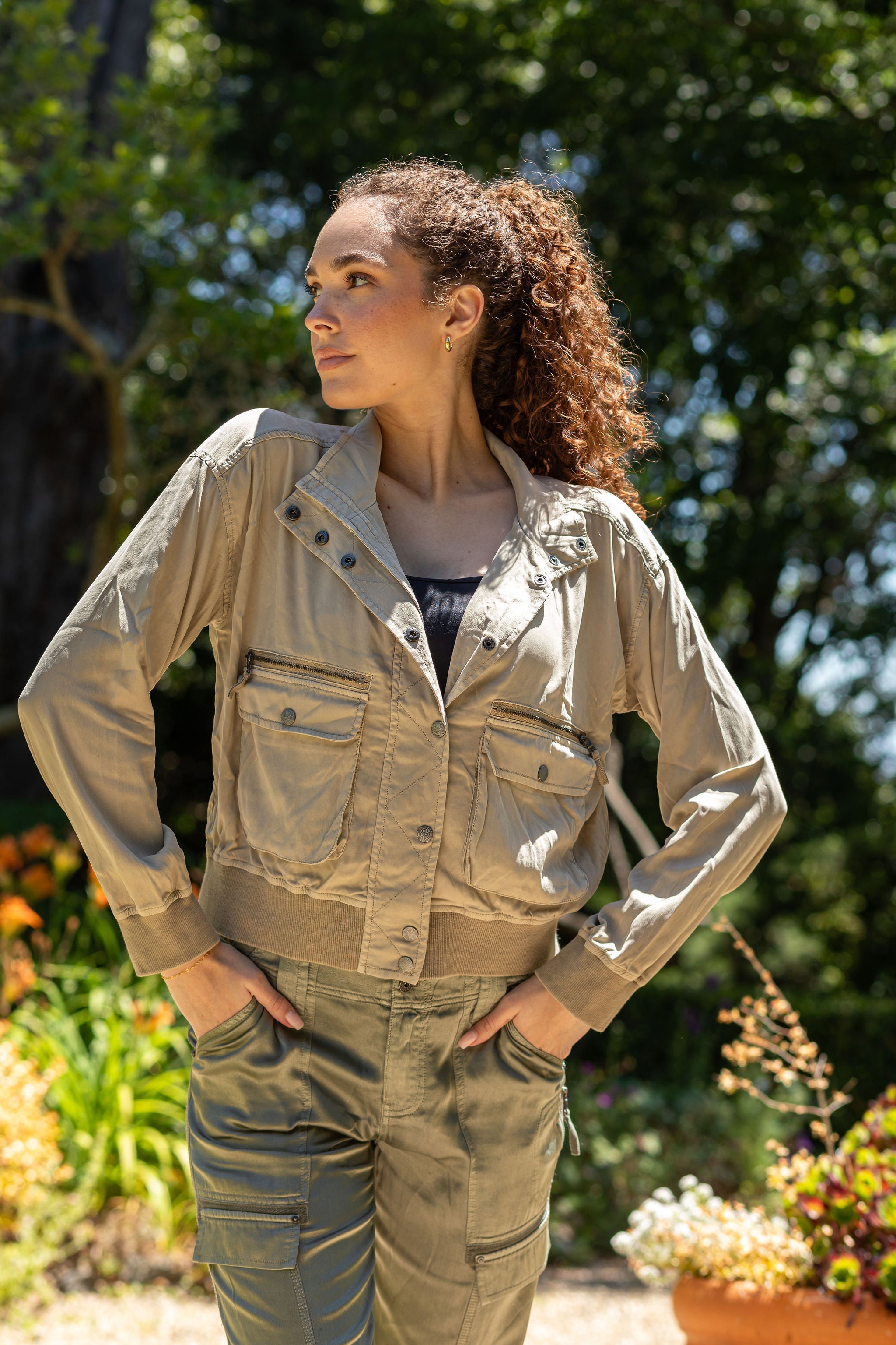 Samaria Stretch Cupro Jacket