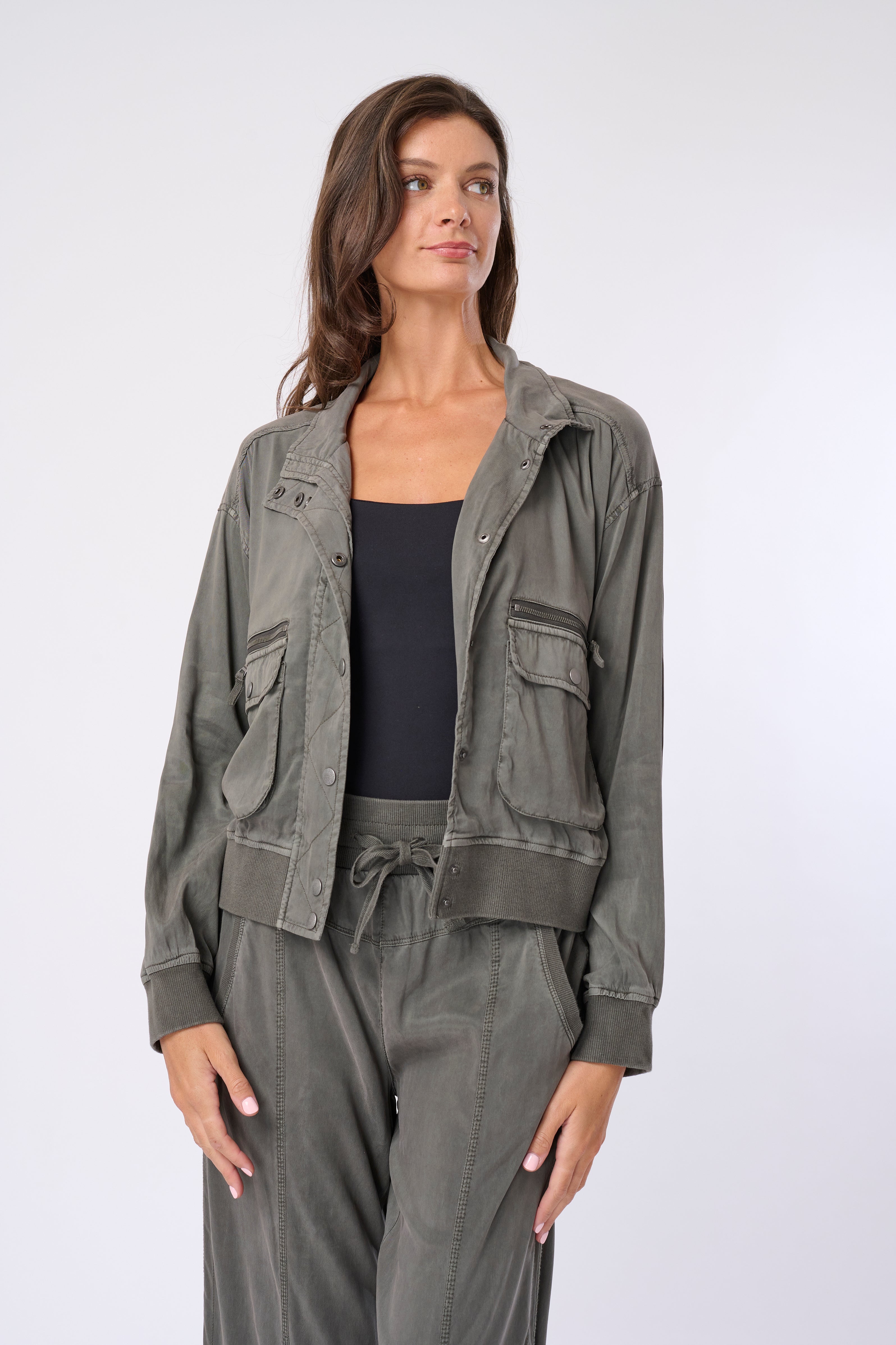 Samaria Stretch Cupro Jacket