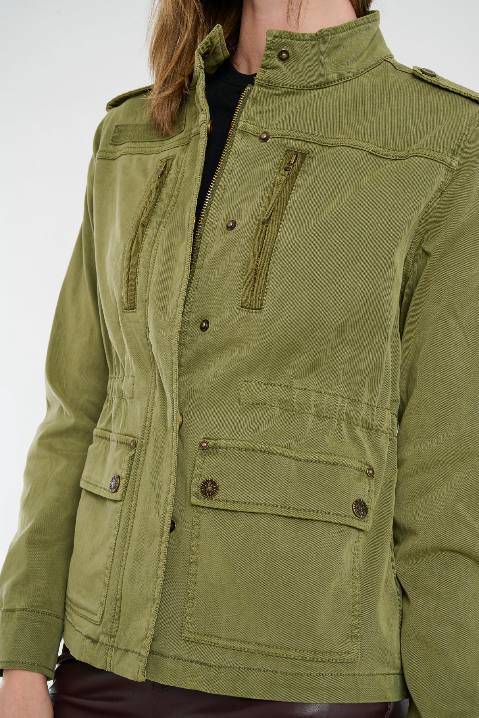 Army green clearance twill jacket